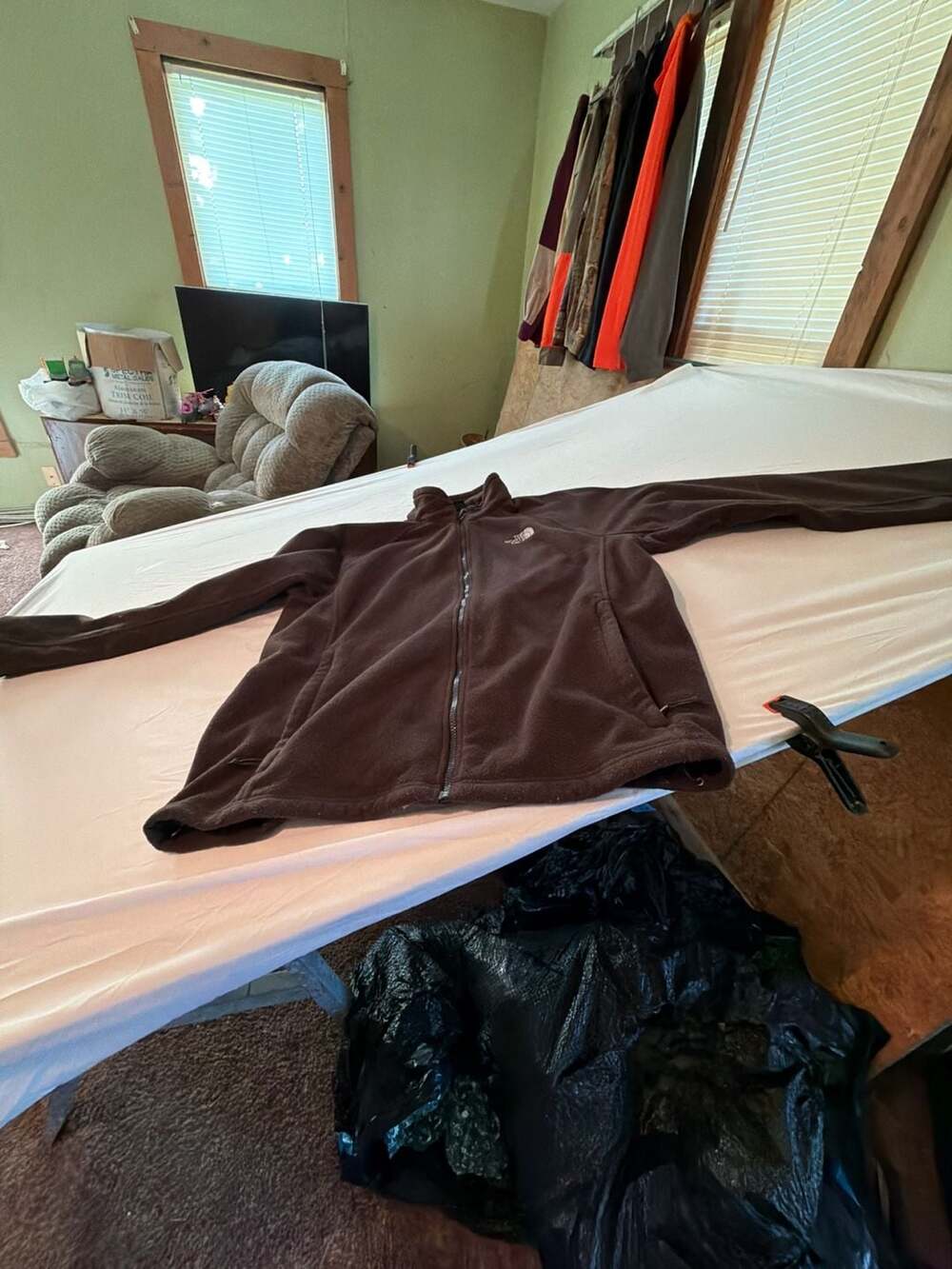 The North Face Men's Full-Zip Fleece Jacket in Brown